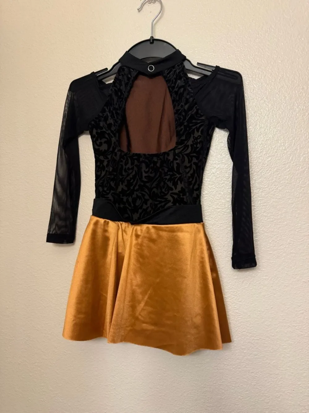 Revolution lyrical Dance costume orange black BEFORE YOU GO RC21611 MC child